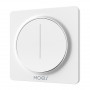 Dimmer de parede Zigbee MOES ZS-SY-EUD com controlo tátil, branco, requer neutro