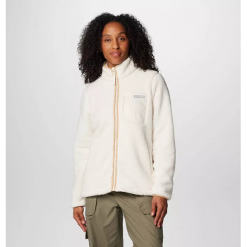 Columbia West Bend Full Zip II Casaco de polar para mulher, Chalk, S