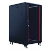 IT-BUDGET Conjunto de armário de rede SRK 19 polegadas, 27U, 600 × 800 mm, Preto, 99ITB19SRK2768GSM