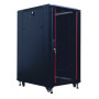 IT-BUDGET Conjunto de armário de rede SRK 19 polegadas, 27U, 600 × 800 mm, Preto, 99ITB19SRK2768GSM